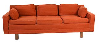 Pair of Dunbar Edward Wormley Sofas, possibly replaced legs, no labels, seat height 18 inches, length 92 inches,