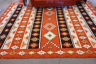 Moroccan Rug, geometric tribal hand knotted, 12' x 18'.