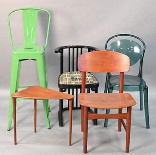 Five Piece Group, to include Josef Hoffman made by Wittmann Side Chair 