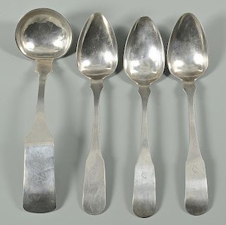 Snyder KY Coin Silver Ladle and Spoons