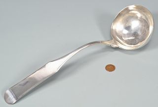 Coin Silver Punch Ladle, Blanchard incuse mark