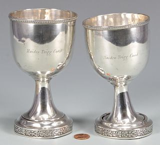Pr Coin Silver Goblets, Ky History