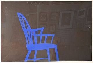 Arnold Mesches (American, 1923-2016), Chairs #63, 1969, silkscreen, pencil signed and dated lower right Mesches 69', 29.5" x 41.5".