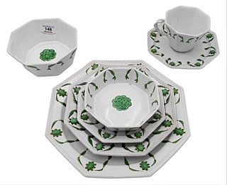 94 Piece Italian Dinnerware Set, to include 8 dinner plates, 14 salad plates, 13 tea cups, 18 tea saucers, 16 bowls, 13 dessert plates, and 12 dessert
