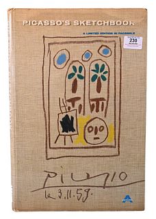 Picasso's Sketchbook, Limited Edition in Facsimile Forward by Georges Boudaille, Harry N. Abrams Publishers New York.