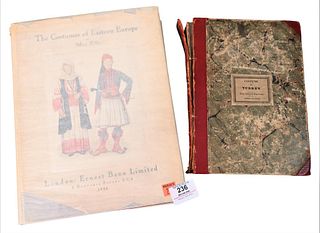 Two Costume Books, to include Costumes of Turkey picturesque representations of the dress and manner of the Turks, sixty coloured engravings printed f