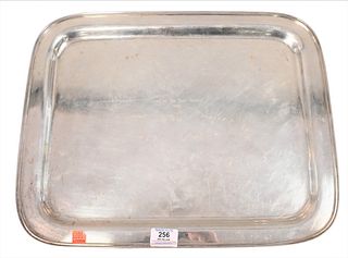 Tiffany Sterling Silver Tray, engraved as award "Host of the Year Award 1986", signed Ann Getty, Barbara Walters, Michael Huffington, etc., 66.5 t.oz.