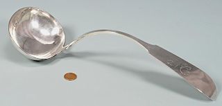 Bascom Coin Silver Punch Ladle attr. MO or KY