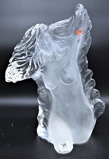 Yaacov Heller (Israel, b. 1941), lucite sculpture of a nude woman, signed on back Yaacov Heller, numbered 14/180, height 20 inches.