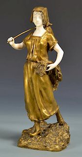 Theophile Somme Bronze Sculpture