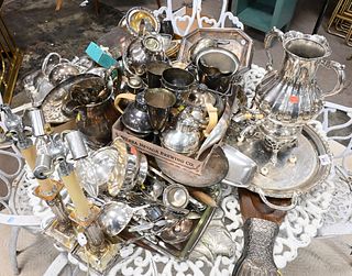Large Lot of Silver Plate.