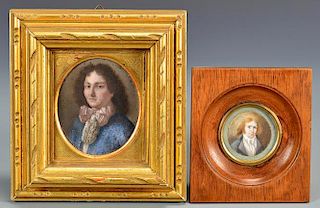 Two Miniature Portraits of Gentlemen