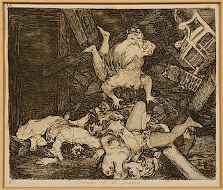 Goya Etching, #30 from The Disasters of War Series