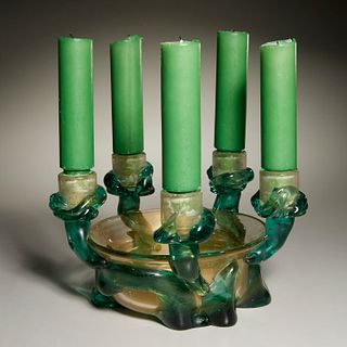 Seguso, Murano glass candelabra centerpiece