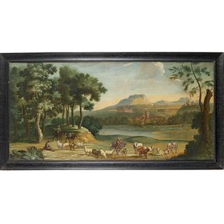 John Constable (follower), large oil on canvas