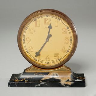 Gorham Art Deco 8-day partner's desk clock