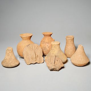 Bura Peoples, group pottery objects