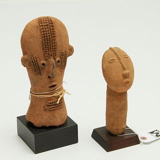 Bura-Asinda Culture, (2) terracotta busts