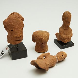Group (4) Nigerian terracotta fragments, incl. Nok