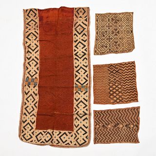 Kuba Peoples, (4) vintage textiles