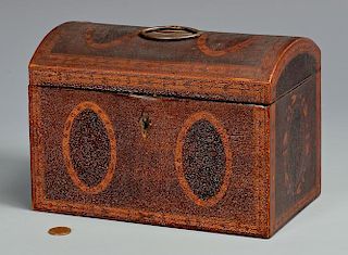 Southern Inlaid Tea Caddy, poss. Baltimore