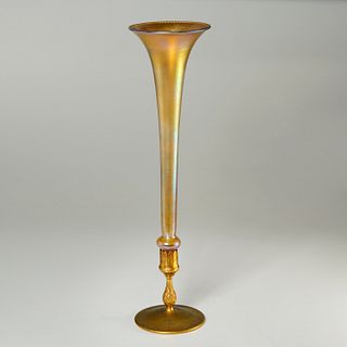 Tiffany Studios bronze artichoke vase base