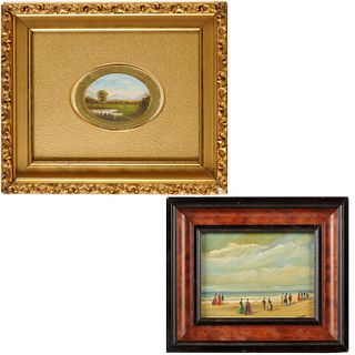 (2) Miniature landscape paintings