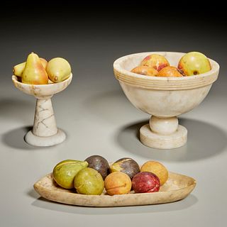 Nice group vintage Italian stone fruit & vessels