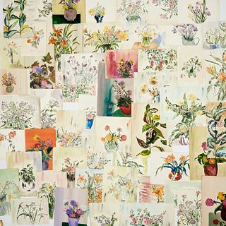 Portfolio (60) floral paintings, 1948-49