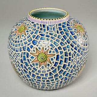 Unusual artist-signed Studio Pottery vase