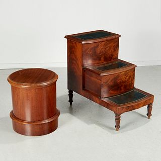 (2) Victorian mahogany bedside tables