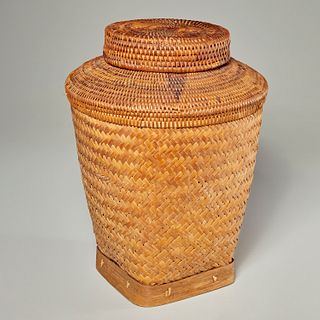 Vintage Native American style storage basket