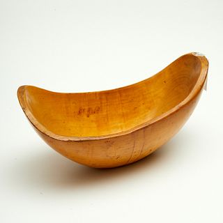 American studio, blonde wood bowl