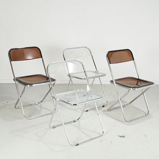 (4) Castelli "Plia" folding chairs