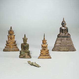 Group (5) Thai Buddhist figures