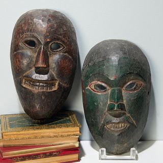 (2) Nepalese ceremonial masks