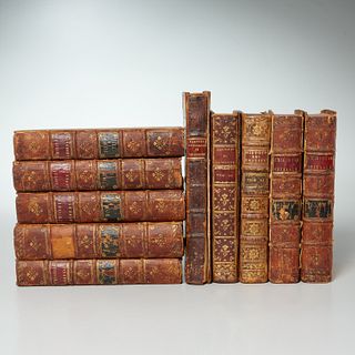 (10) Vols. leather bindings, 17th & 18th c.