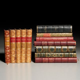 (12) Vols. fine binding, 19th & 20th c.