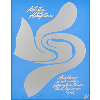 Jack Youngerman, signed, numbered silkscreen, 1975