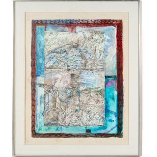 Michael Rosch, mixed media collage, 1985