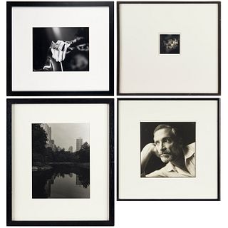 Group (4) framed black & white photographs