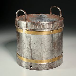 United Dairies, large antique measuring bucket
