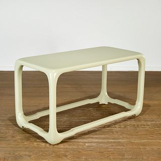 Karl Springer style "Chinese Cube" console table