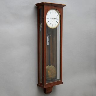 Mahogany wall regulator clock