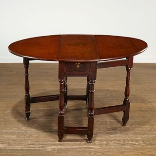 Old English oak gate-leg table