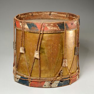 Antique Military marching snare drum, c. 1820