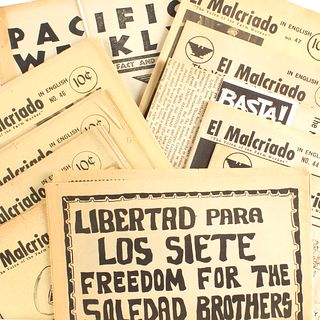 Lot of Vintage El Malcriedo Farm Worker Labor Newspapers