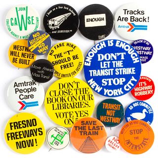 20 New York Transit Strike Transportation Buttons