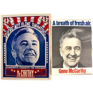 5 1960s Presidential Campaign Posters McCarthy Goldwater