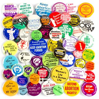 55 Vintage Abortion Reproductive Rights Buttons 